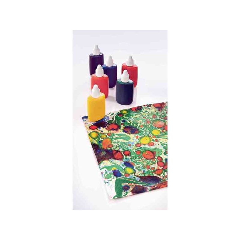Marbling Ink Ass Std Cols 6x25ml Bottles