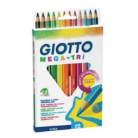 Giotto Mega Tri Colour Pencils PK12