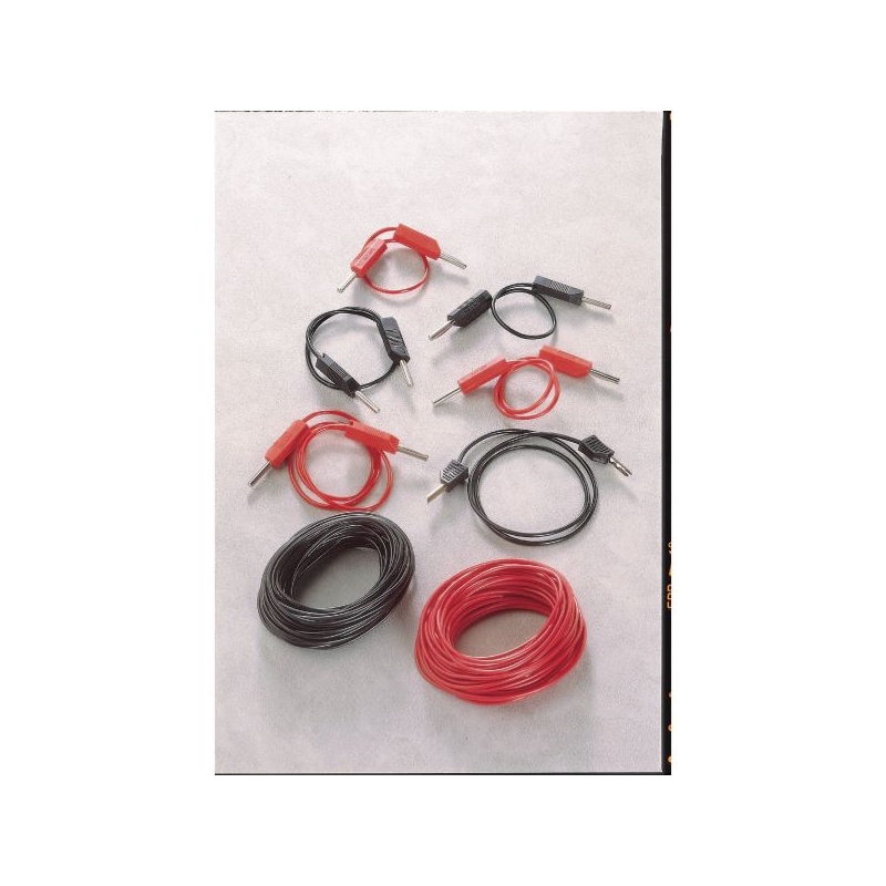 4mm Stackable Plug Lead 750mm -red