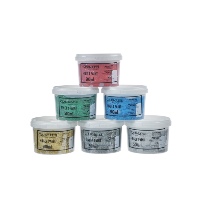 CM FingerPaint 6x500ml Glitter