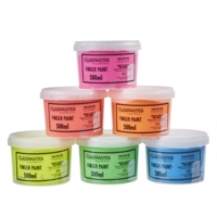 Cmate Fingerpaint Fluorescent 6x500ml