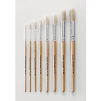 Hog Hair Brushes Round Classpack of 60