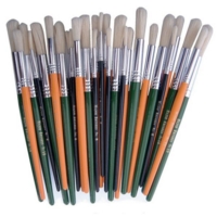 Hogshair Stubby Brushes Pk 30 Ass.