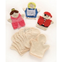 Plain Hand Puppets - Pk 24