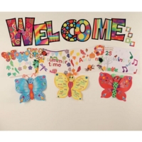 Razzle Dazzle Welcome Bulletin Board