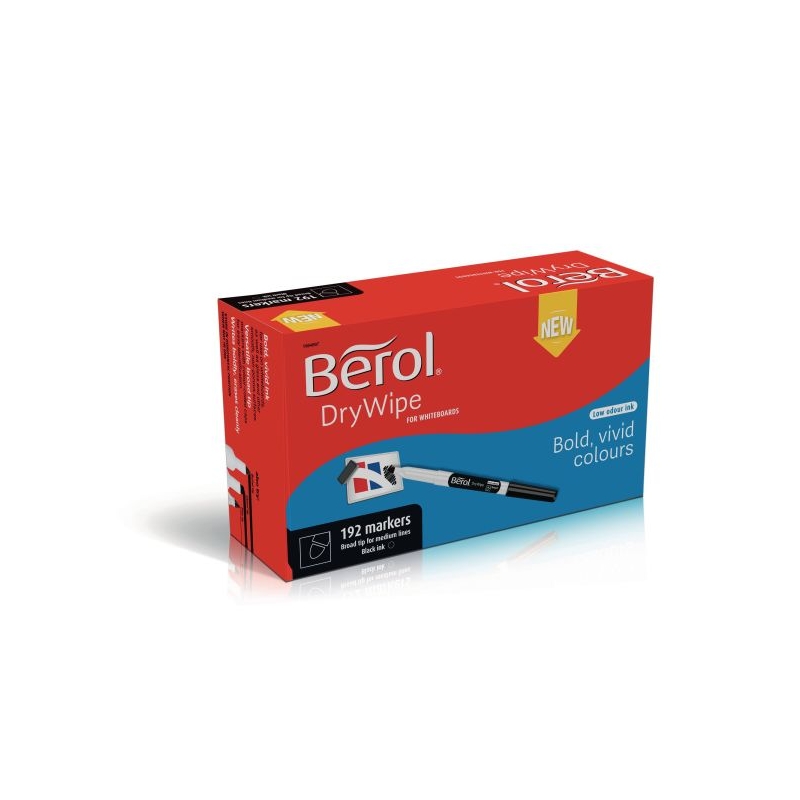 Berol Dry Wipe Pen Broad Cpackx192