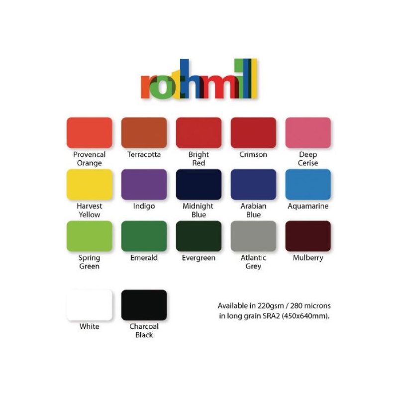280micron Brill Colour Card A4 Indigo