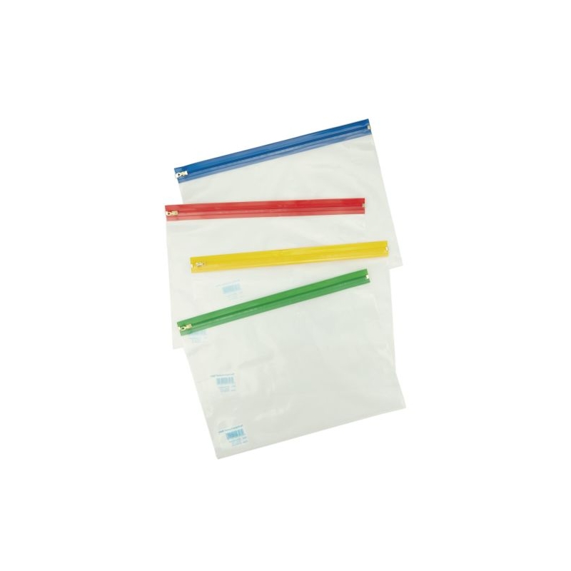 A4 Bulky Zip Wallets Green P25