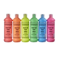 Classmate Fluorescent Assorted 600ml pk6