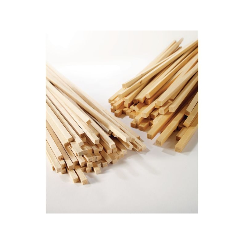 Jelutong Square Section 8mm pack of 100