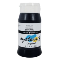 System 3 Black Acrylic 500ml