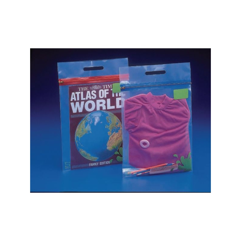 A4 Zip Bags Red Pk25