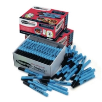 Show-me Drywipe Pen Fine Tip Blk Pk 100