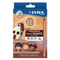Lyra Skin Tone Colouring Pencils Pk12