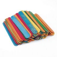 100 Coloured Jumbo Craft Sticks