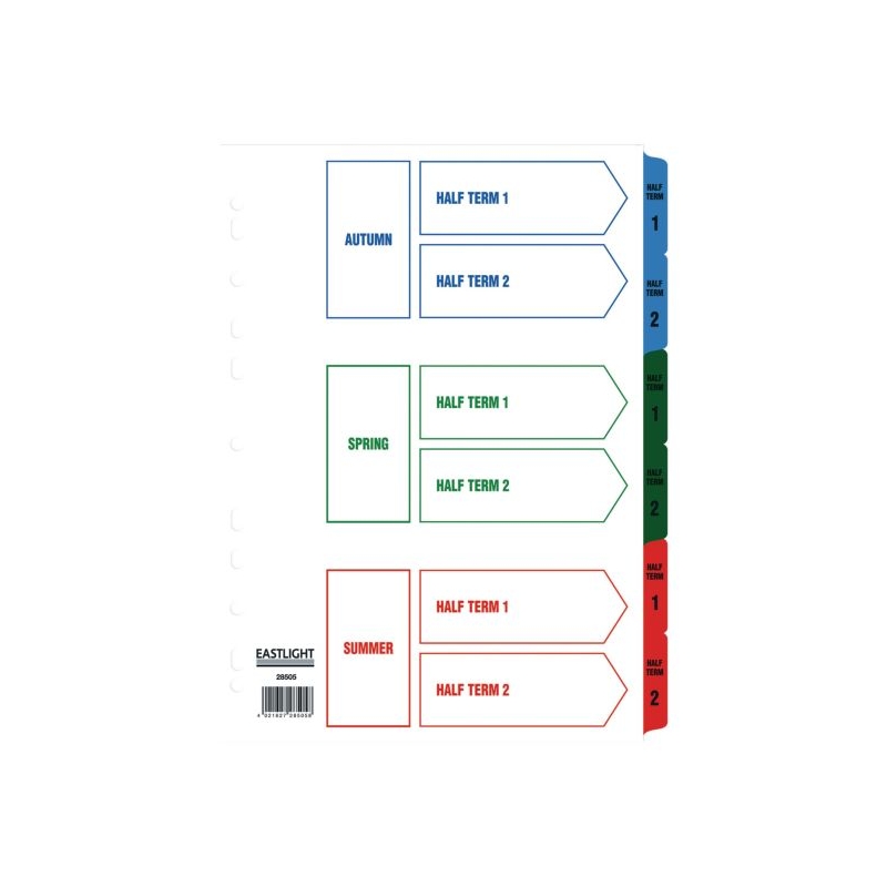 A4 Term Time Dividers