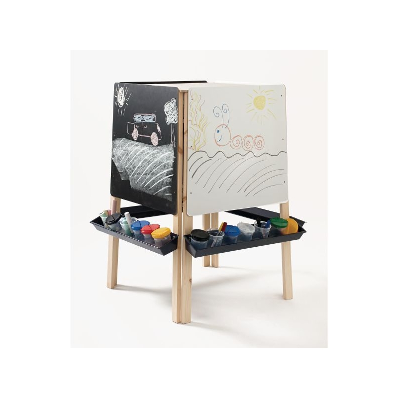 4 Sided Chalkboard Easel Offer