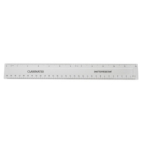 Classmates 30cm/mm/in Clear Rulers Pk100