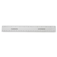 Classmates 30cm/mm/in Clear Rulers Pk100