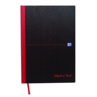 Black n Red (A4) 90g/m2 192 Pages Double Cash Casebound