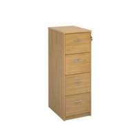 RH FOUR DRAWER WOODEN FILING CABINET OAK