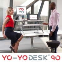 YO-YO Desk 90 White NCA1757