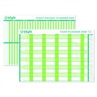 Office Style Dual Sided Year/ Holiday Planner 2021 Unmounted