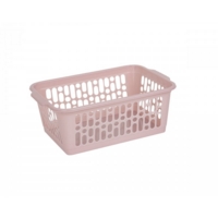 Medium Plastic Storage Basket PINK Pk3