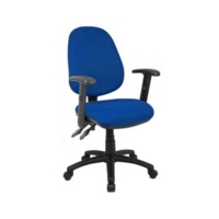 VANTAGE HIGH BACK ARMCHAIR FABRIC BLUE