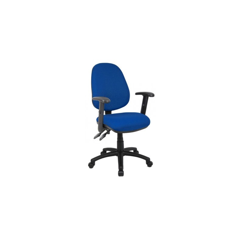 VANTAGE HIGH BACK ARMCHAIR FABRIC BLUE