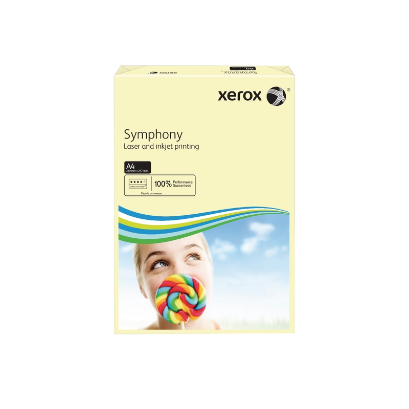 Xerox Coloured Paper A4 120gsm Ream Pastel Ivory Pk250