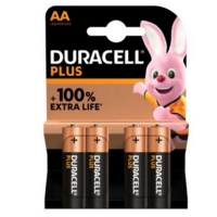 Duracell Plus AA Alkaline Batteries (Pack 4) MN1500B4PLUS