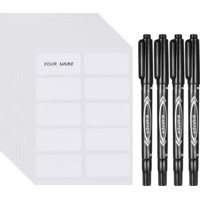 No-Iron Clothes Labels with 4 Perm. fabric markers. Pk 200.