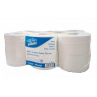 Mini Jumbo toilet rolls White 150M