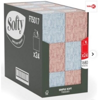 Softy Facial Tissue Cube 2 Ply 70 Sheet White (Pack 24) 1103003