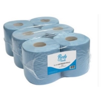 Blake & White Purely Smile Centrefeed Roll 2 Ply 150m Blue (Pack 6) PS1213