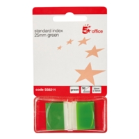 ValueX Pop-Up Flags Page Markers 45x25mm Green (Pack 50) - 26023