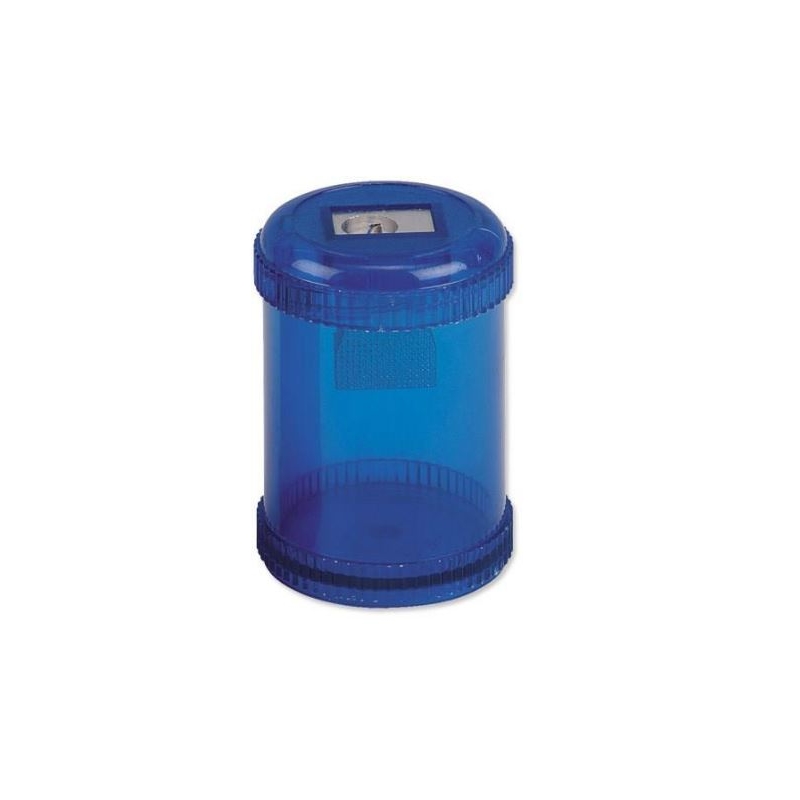 ValueX Single Hole Pencil Sharpener Plastic Barrel Blue (Pack 10) - 810000
