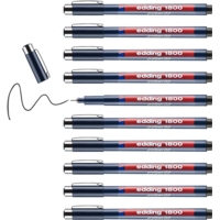 Edding 1800 Profipen Tech Pen 0.35mm Pk10 RED