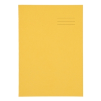 Exercise Book 10mm Squared 80 Page A4 + Yellow Pk50