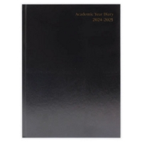 Academic Diary WTV A5 Black 2024-25