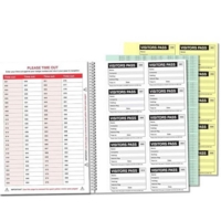 V Safety Professional Visitor Book Refill with 100 Badge