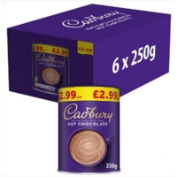 Cadbury Drinking Hot Chocolate 250g PMP PK6