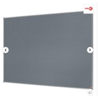 ValueX Grey Felt Noticeboard Aluminium Frame 1800x1200mm 1915440 DD