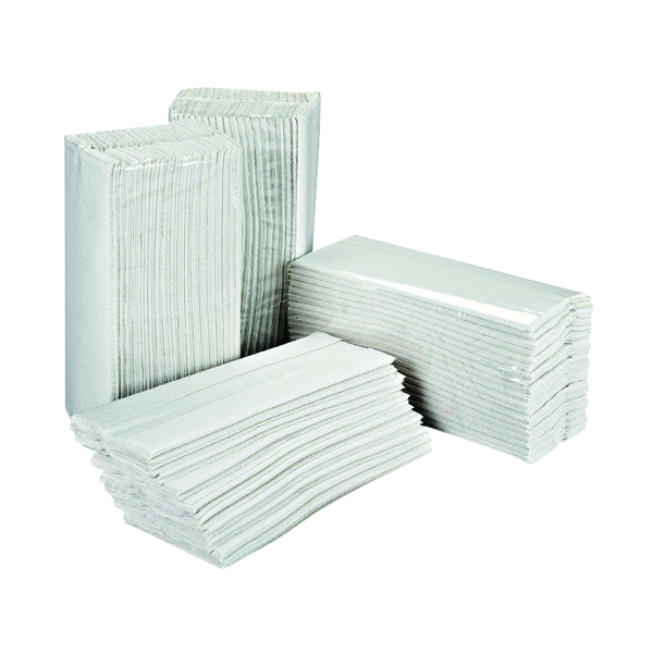 2Work Hand Towel C-Fold 2-Ply White 217x310mm Pack of 2295 2W70063