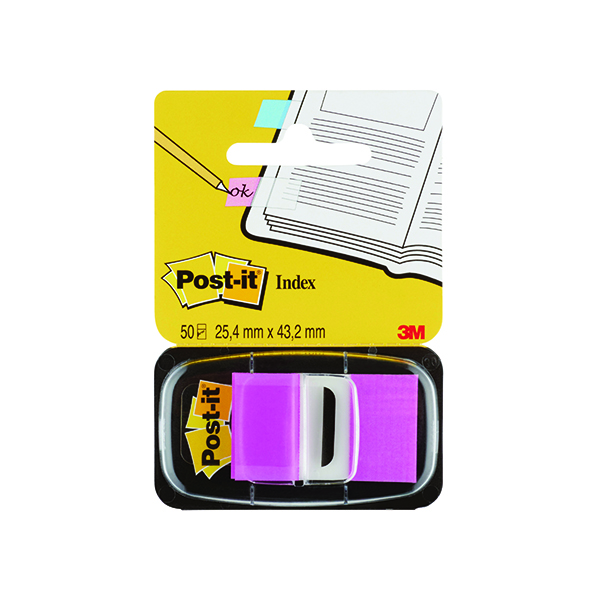 Post-it Index Tabs 25mm Purple (600 Pack) 680-8