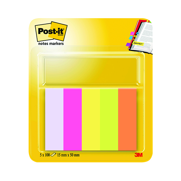 Post-it Page Markers Assorted (500 Pack) 670-5