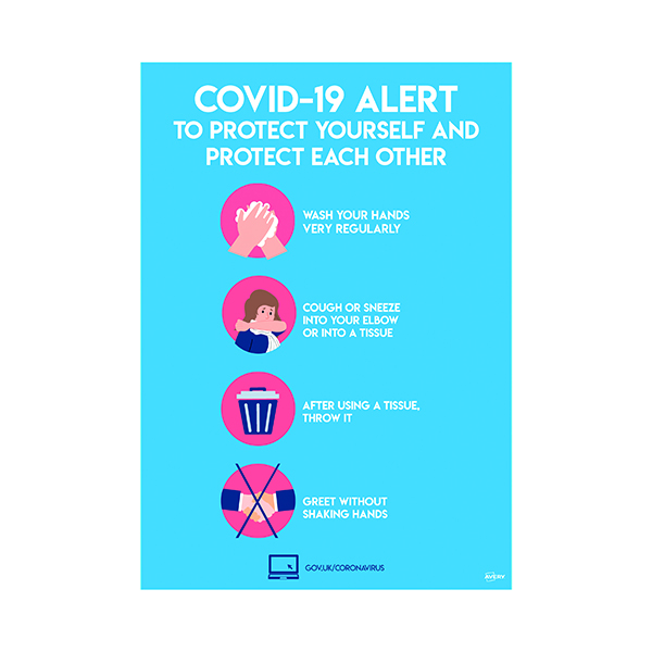 Avery Virus Prevention Label 420x297mm A3 (2 Pack) COVVPA3
