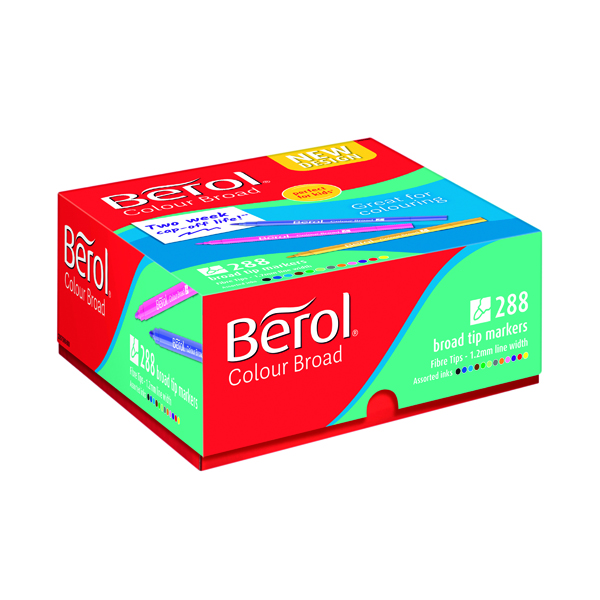 Berol Colour Broad Class Pack Assorted (288 Pack) 2057598