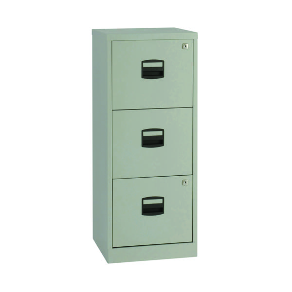 Bisley 3 Drawers Filing Cabinet A4 413x400x1015mm Grey BY60794